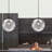 Jametra 1-Light Indoor 12"W Black Pendant with Clear Glass Sphere Shade-1191594158-1150933710