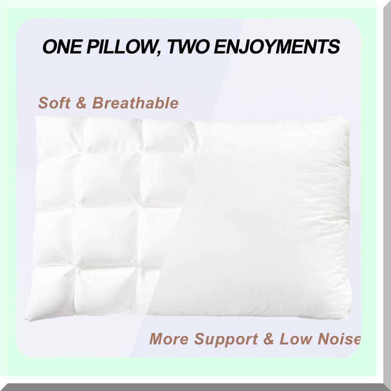 SleepCloud Supportive Gel Pillow - Queen Size Fluffy Down Alternative Pillow for Side Sleeping. Experience luxury hotel comfort with our soft pillows for a restful night's sleep.