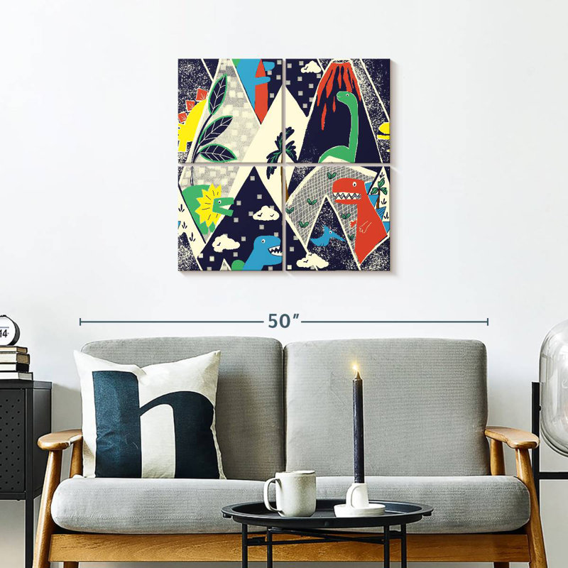 Ashelle Dino Land, 26" H x 26" W