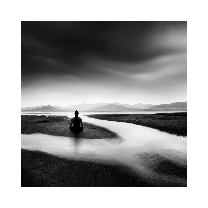 Zen Stream by George Digalakis - Wrapped Canvas Print, 45.72 cm H x 45.72 cm W x 1.91 cm D