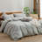 BESTOUCH Duvet Cover Set 100% Washed Cotton Linen Feel Lightweight-114986036-114986050