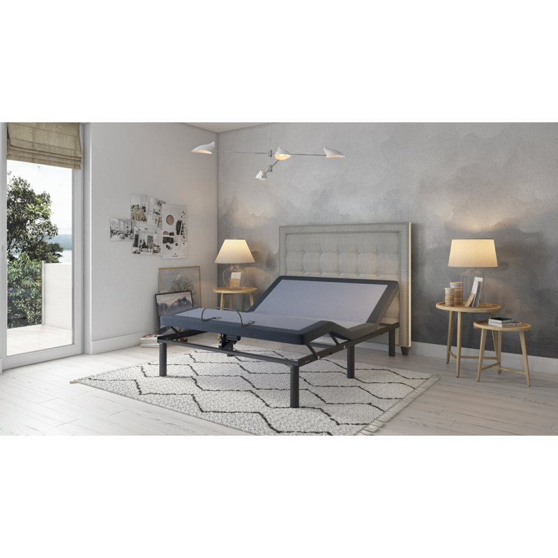 Base de lit simple TG réglable avec trois modes de vibration et réglages de la position de la tête et des pieds