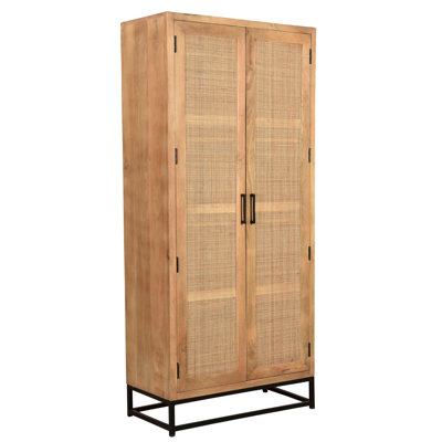 Surrender 2 Door Solid Wood Wardrobe