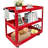 3 Tier Rolling Tool Cart, 440 Lbs Capacity Industrial Service Cart With Wheels