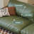 Green Genuine Leather Modular Sofa cushion couch-1496698252