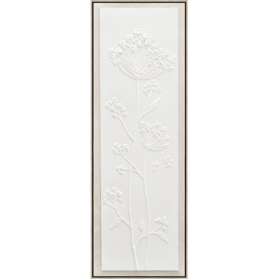 White Flora II Canvas Wall Art