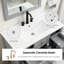 Meuble-lavabo gris 36 po
