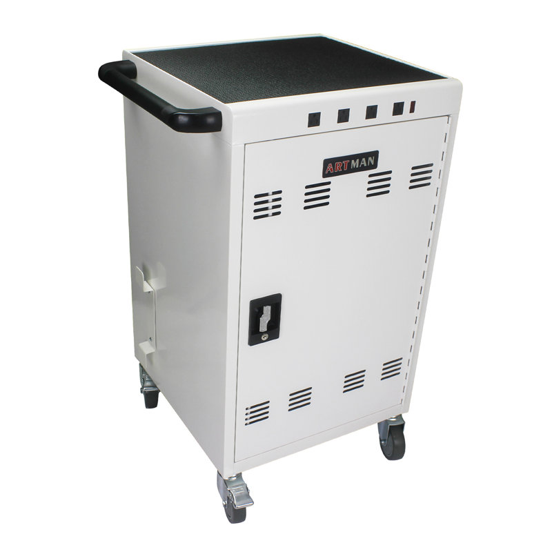 38.3'' H x 20.8'' W 1 Laptop/Tablet Storage Cart with Wheels