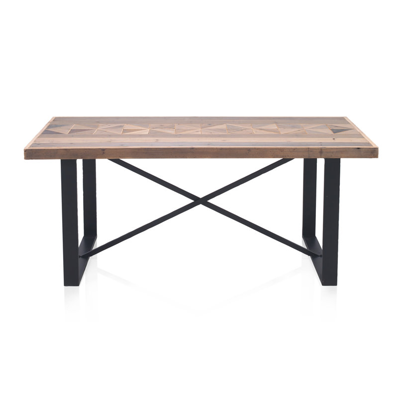 Vada Ash Metal Base Dining Table