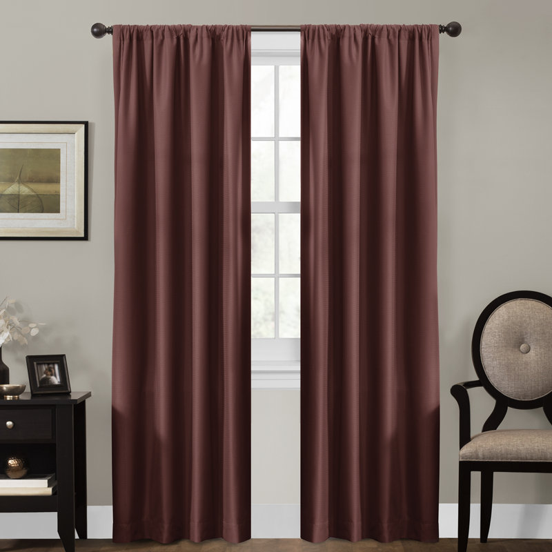 Curtain Single Panel, Burgundy, 50" W x 84" L