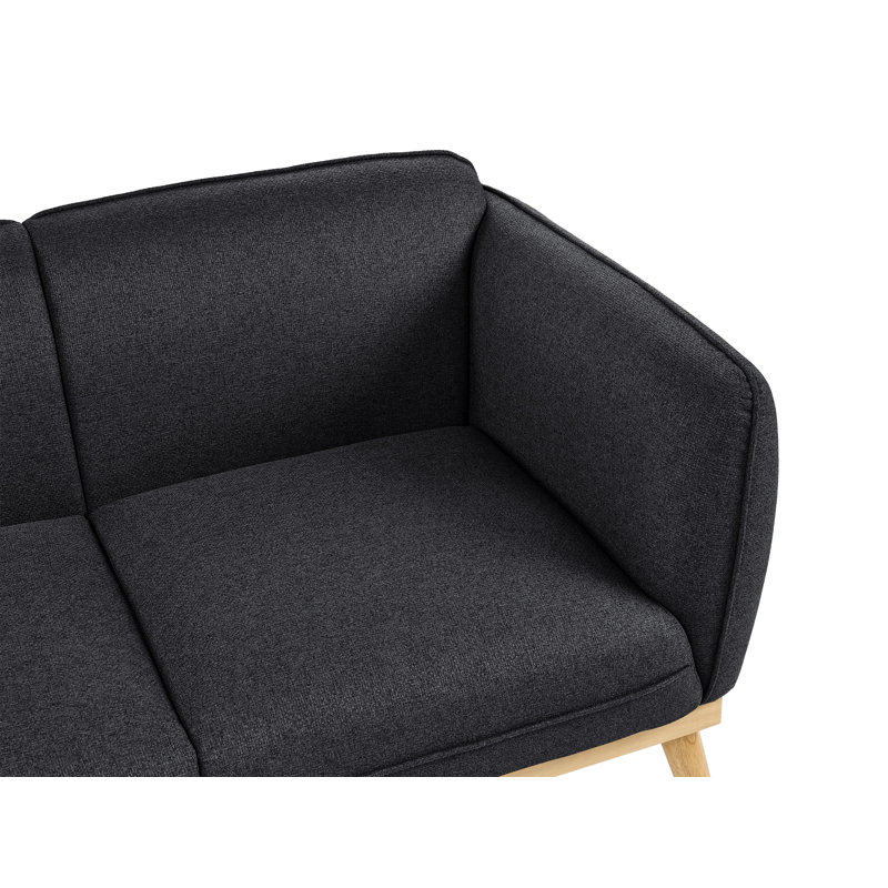 Sofa 2 Seater Tamirra Fabric Black