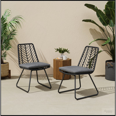 DEJA CHAIR,2PCS with 2 Cushions,Gray
