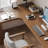 Tan Rectangular Solid Wood desks-107997179-107997180