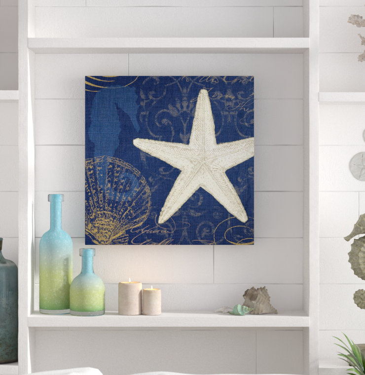 « côtier moonlight i », impression sur toile tendue, H 24 po x l 24 po x P 2 po