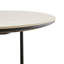 Petite table d'appoint ronde décorative, table d'appoint à plateau en pierre frittée avec structure en métal robuste, table de chevet polyvalente et support à plante pour l'intérieur