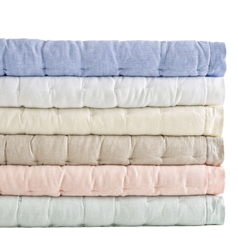 Lush Linen Puff, Twin/Twin XL Quilt, Natural