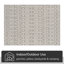 Tapis intérieur / extérieur gris clair ivoire Marshanna Nord Trellis-97429737