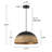 1 - Light 15.8” Single Dome Pendant