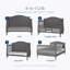 Ensemble de lit de bébé convertible 4-en-1 Child Craft en gris froid avec matelas HALO DreamWeave