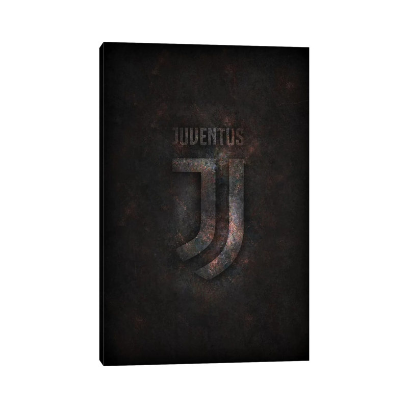 Juventus par Durro Art - Toile tendue avec châssis, estampe numérique sur toile tendue, H 26 po x l 18 po x 1,5 po