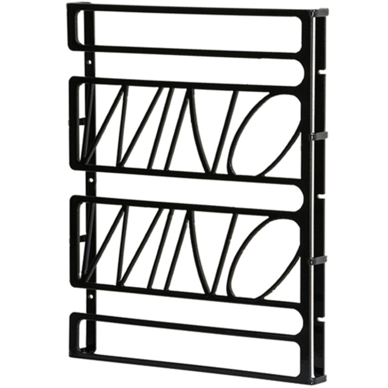 Zaahir Hanging Wine Glass Rack Black