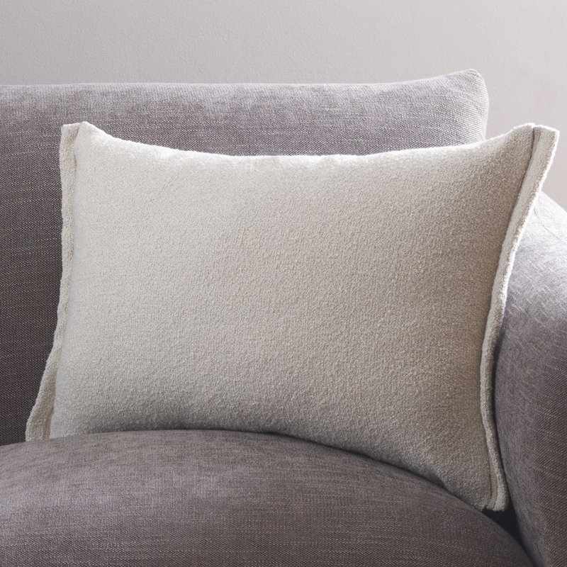 Pyper Pillow, Ivory, Rectangle 15"H x 23"W