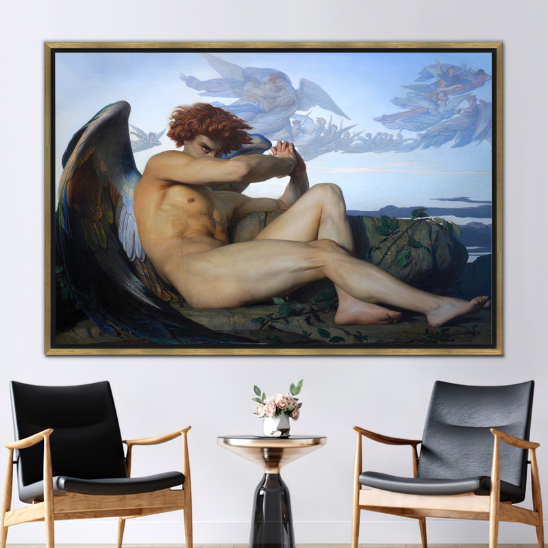 Print on Canvas, Framed Print without Mat, Gold, 60 cm H x 90 cm W
