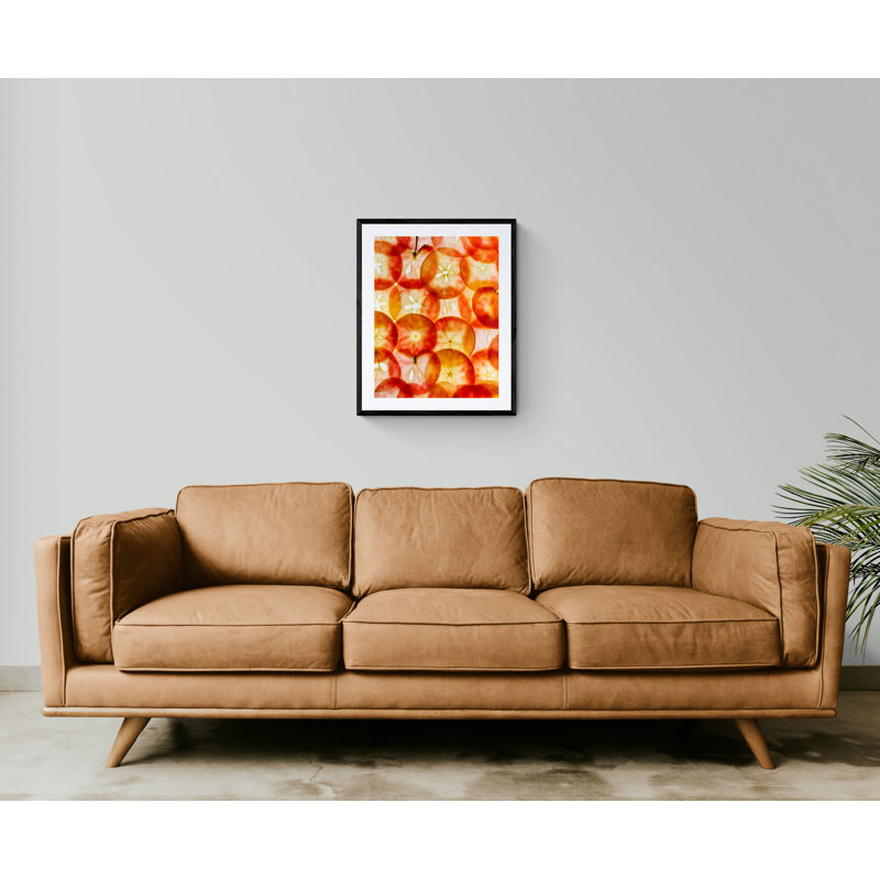 Apple Slices Print by Harold Davis, Black Framed Paper, 31.2" H x 25.2" W 