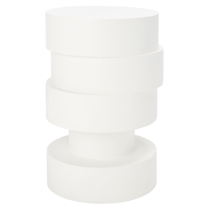 Table d'appoint Alasha, Blanc