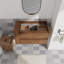 36"Wall Mounting Bathroom Vanity, Soft Close Drawer(Only Vanity, Without Basin)-928954765