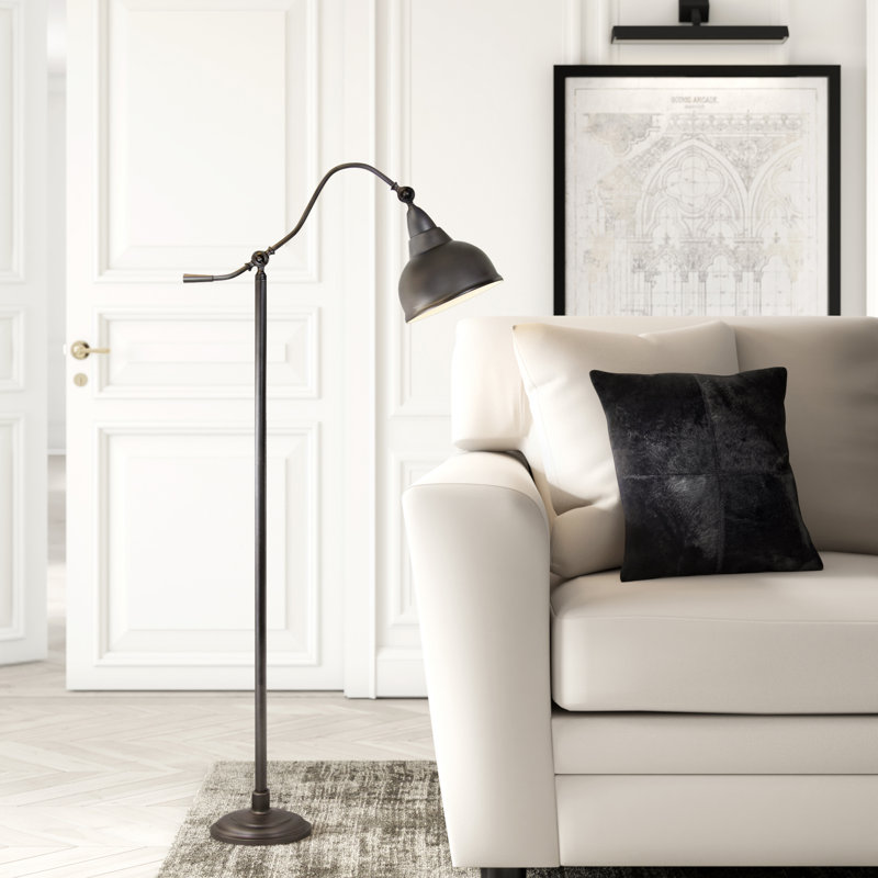 Ukee 63'' Task Floor Lamp, Slate Gray