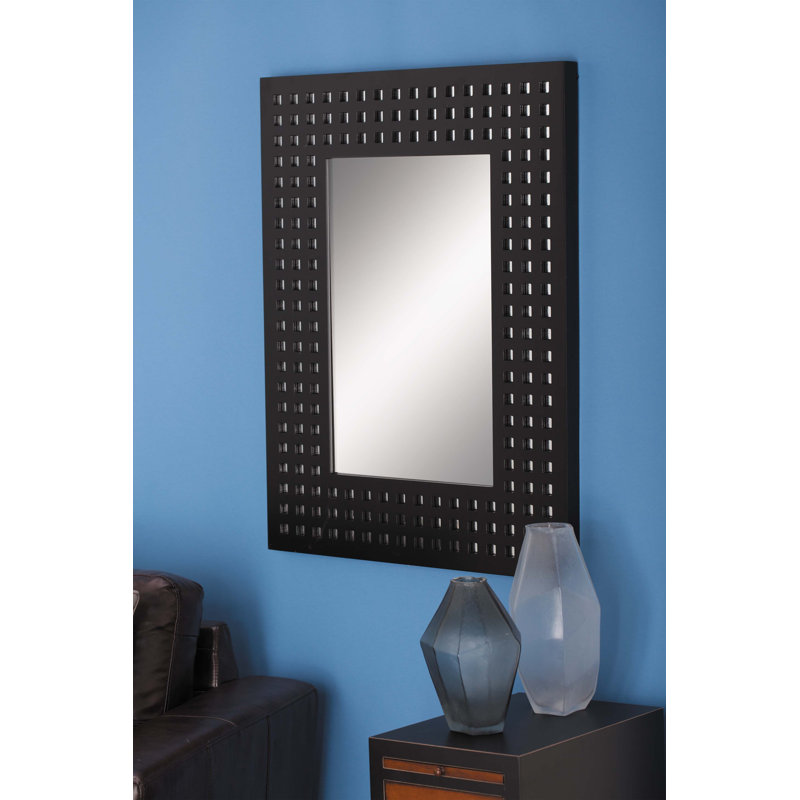 Miroir mural en bois, Noir