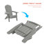 Chaise Adirondack pliante en résine en plastique Adirondack-70114146