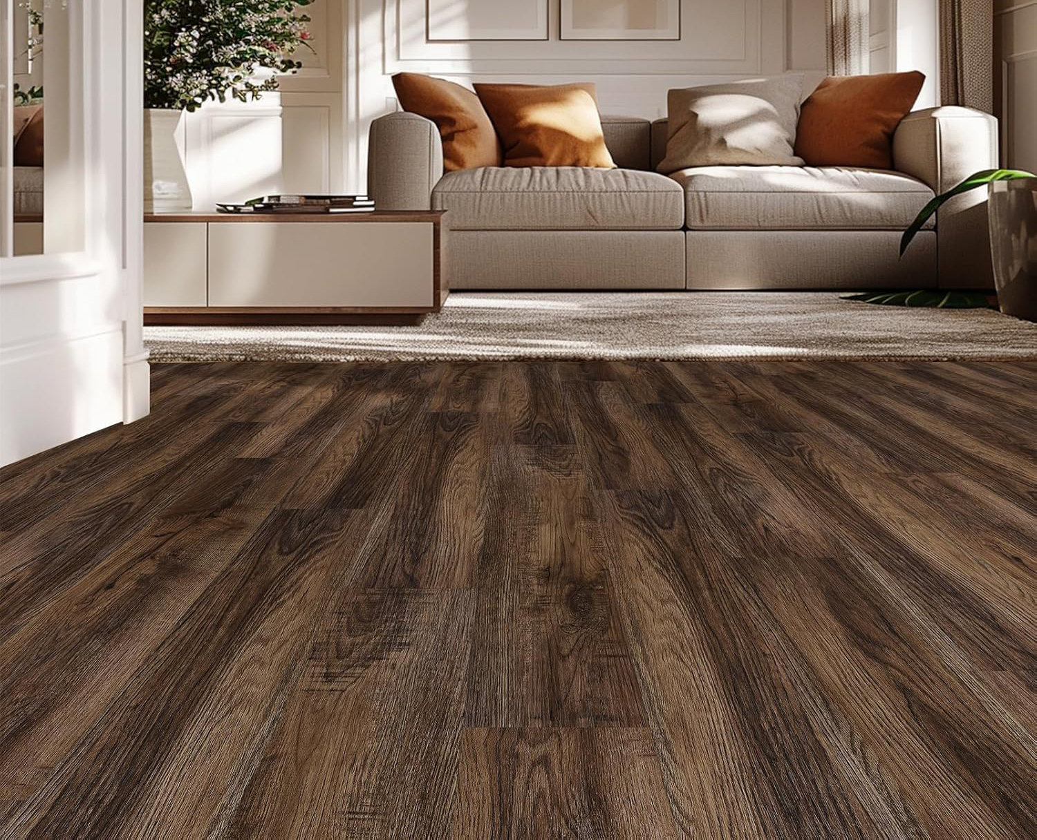 MD Nook Store Peel and Stick Vinyl Floor Tiles – Waterproof 36x6 Inch ...