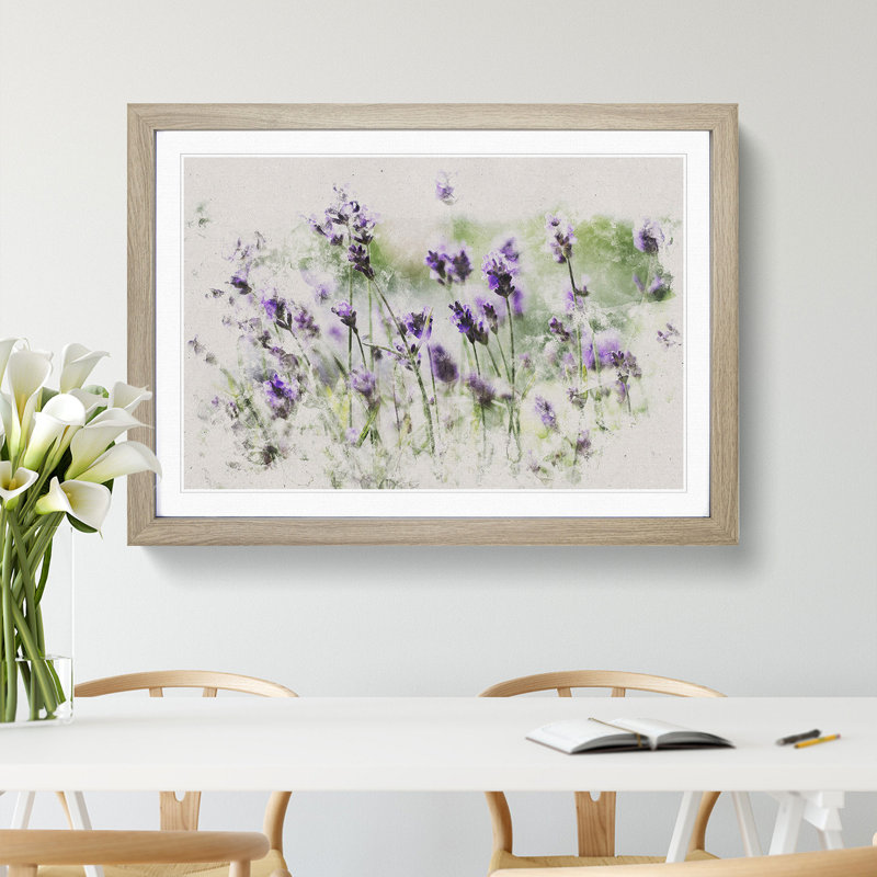 Lavender Vol.1 - Framed Print, Oak Framed, 48cm H x 65cm W x 2cm D