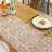 Farmhouse Rustic Cotton Table Runner With Tassels-933721121