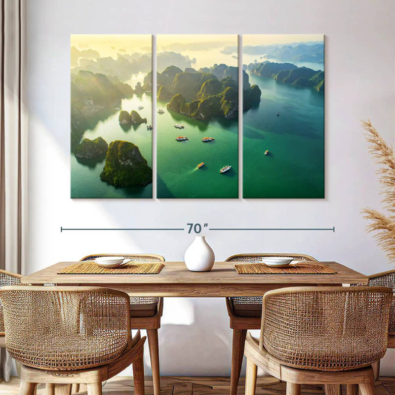 Gillard Ha Long Bay Aerial View, 36" H x 57" W