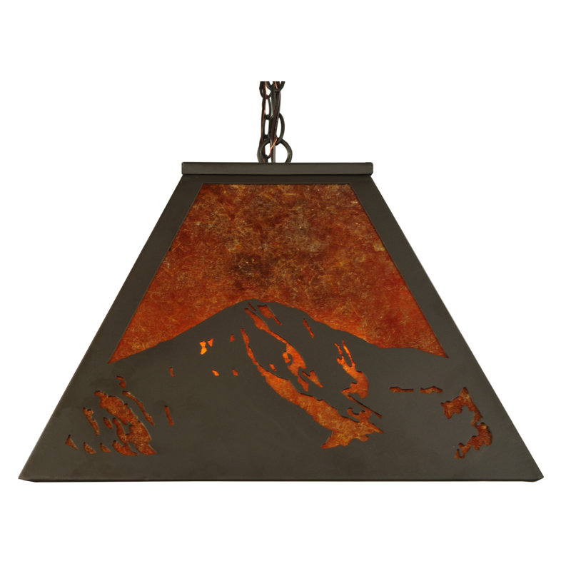 Rustic Lodge 9 - Light Pendant, Oil Rubbed Bronze
