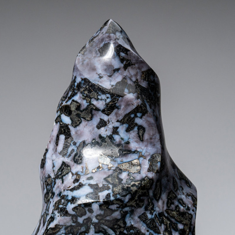 Genuine Polished Indigo Gabbro Flame Freeform (3.3 Lbs), 6.5" H x 2.75" W x 2" D