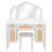 44.37 " Makeup Vanity Desk With 13 Hollywood Bulbs And 3 Lighting Modes