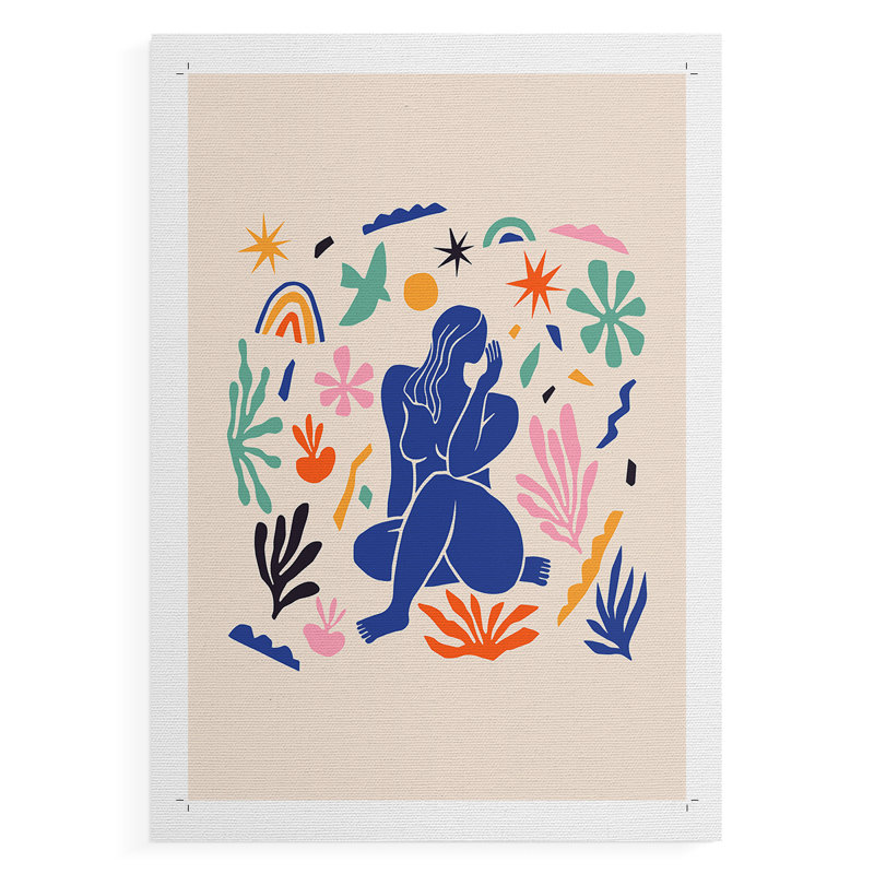 Matisse CDXLIV, reproduction encadrée - reproduction de toile seulement - NON-CADRE, H 18 po x l 12 po