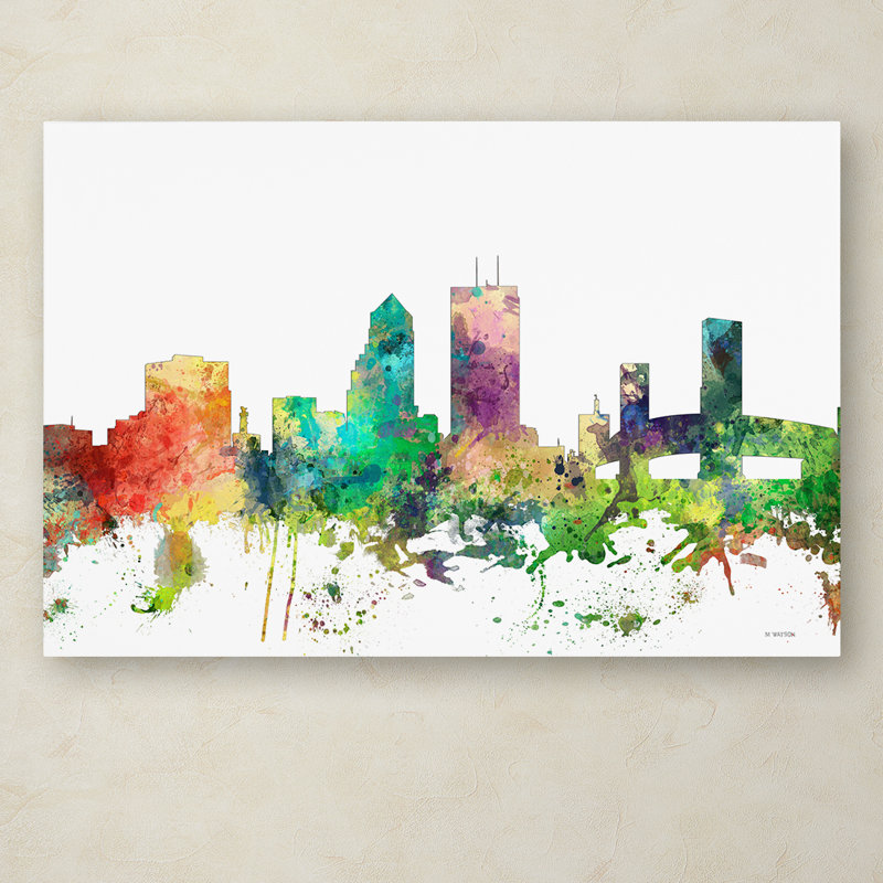 « jacksonville floride horizon sp », impression sur toile tendue, H 22 po x l 32 po x P 2 po