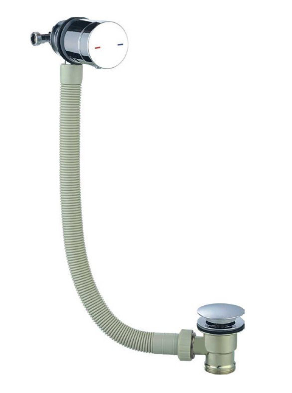 70Cm Leg Bath Waste with Overflow