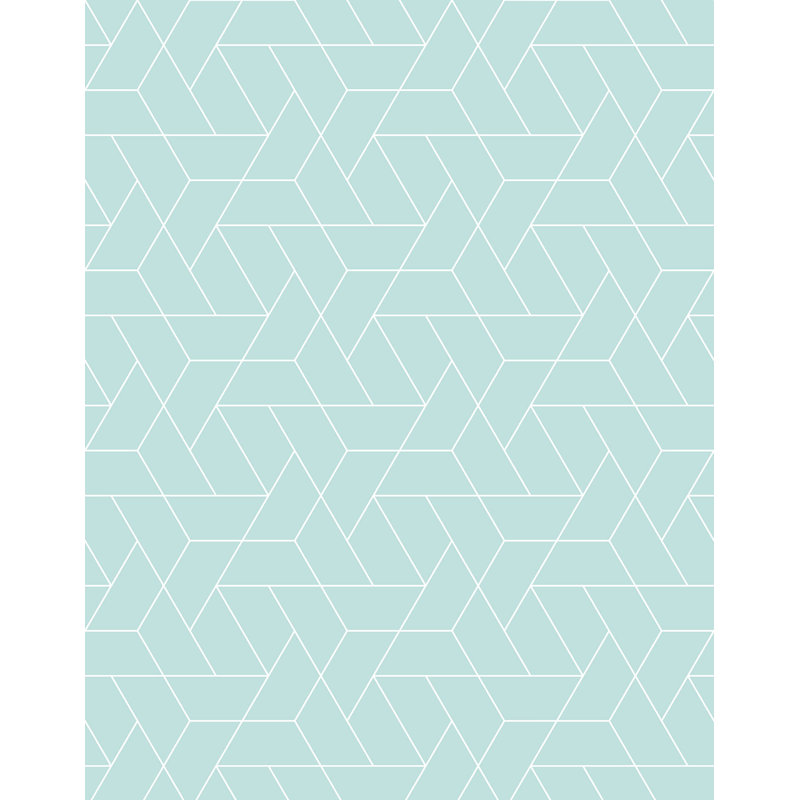 Triangle Geometric Wallpaper, Green