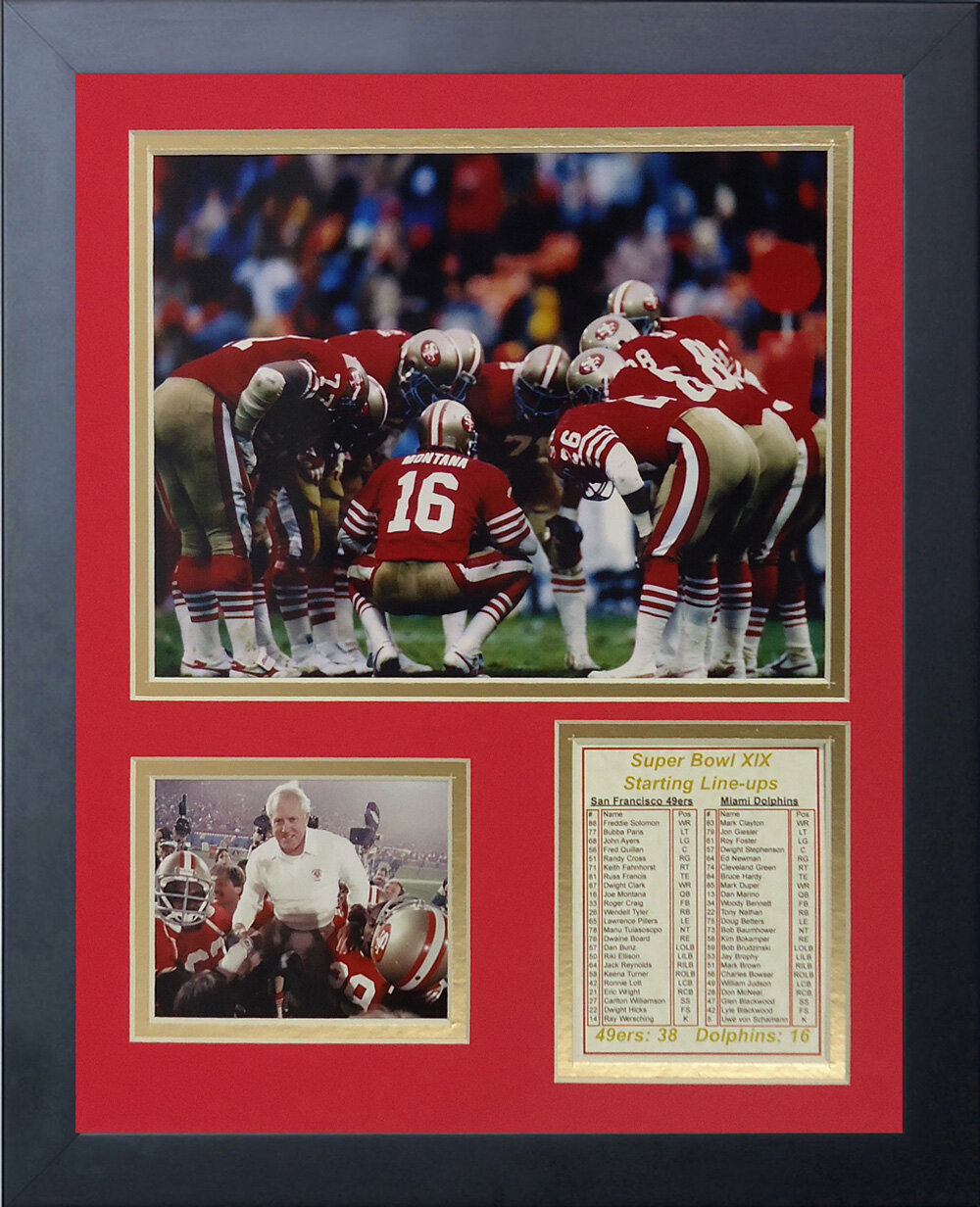 Legends Never Die San Francisco 49ers 1984 Champs Framed Memorabili ...