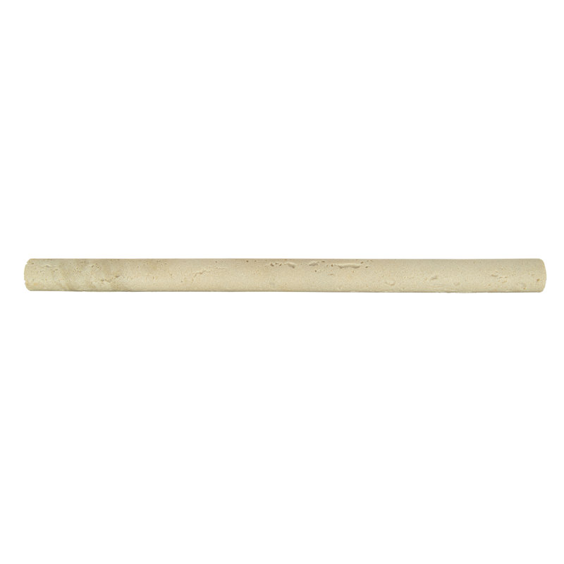 Carrelage rond 0,75 po x 12 po, Crème, crème