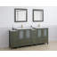  Ensemble de meuble-lavabo double 84 "avec miroir 84"-106870355