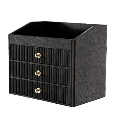 Mens Organizer,Cologne Stand,Cologne Shelf,4 Layers-Black