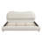 King Upholstered Platform Bed with Curved Headboard, Minimalist Low Bed Frame with Wood Slat Support for Light Sleepers, Heavy Duty & Noise Free, No Box Spring Needed-564853296-564853301