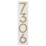 Floating Modern 3" Number Vertical Address Plaque (4 Digits)